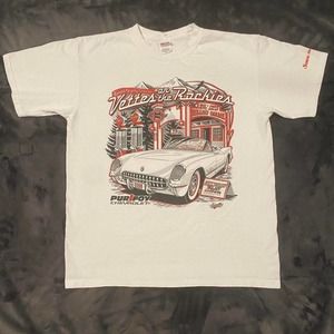 Y2K 2006 Vettes On The Rockies Corvette Tee Shirt